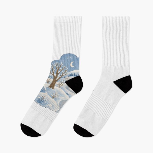 Item preview, Cozy Winter Cabin Snowy Landscape designed and sold by SROXT.