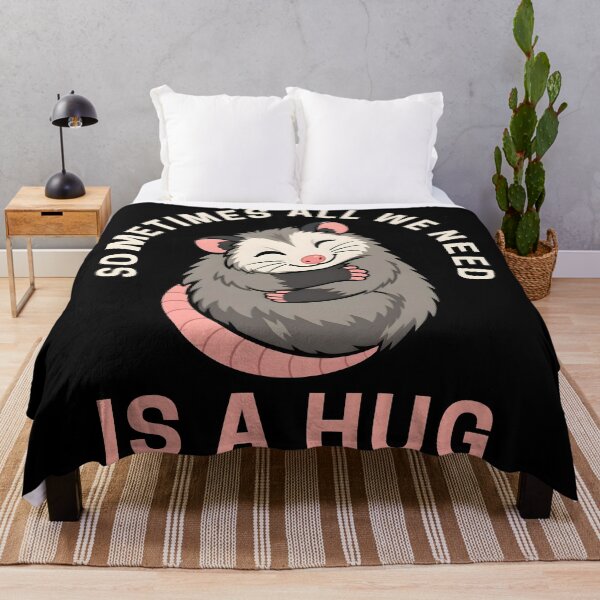 Item preview, Sometimes All We Need Is A Hug Cute Possum Mental Health Gifts designed and sold by LeSoniPapaPrint.