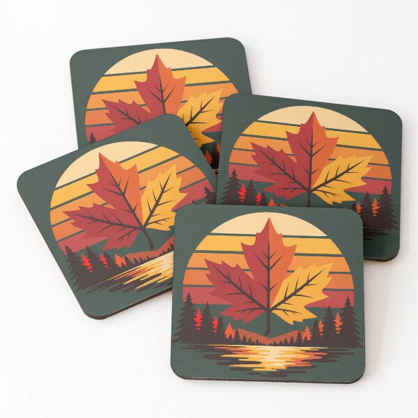 Item preview, Fall Foliage Maple Leaf Forest Landscape Vintage Graphic designed and sold by karamram.