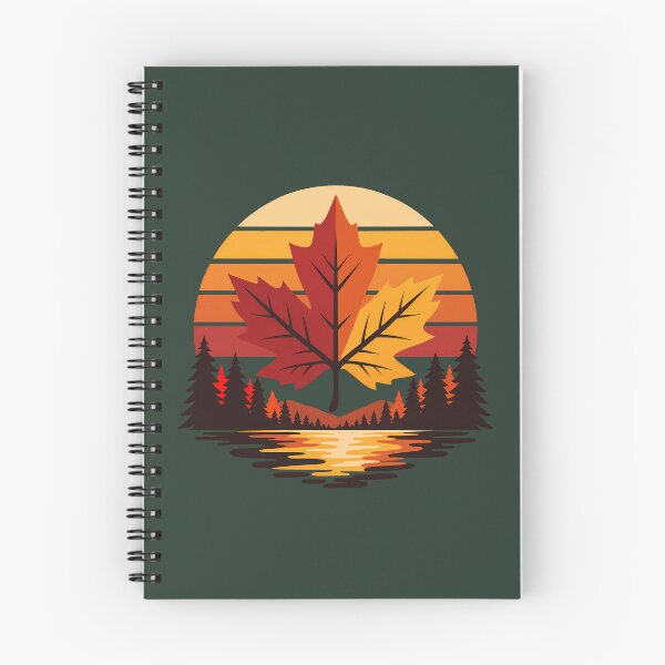 Item preview, Fall Foliage Maple Leaf Forest Landscape Vintage Graphic designed and sold by karamram.