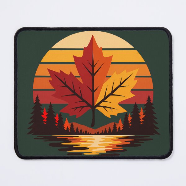Item preview, Fall Foliage Maple Leaf Forest Landscape Vintage Graphic designed and sold by karamram.