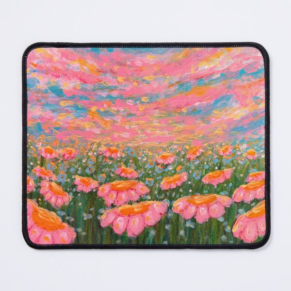 Item preview, Sunset Meadow Acrylic Painting 2 designed and sold by crisbeeart.