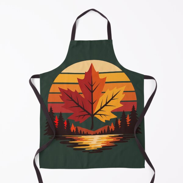 Item preview, Fall Foliage Maple Leaf Forest Landscape Vintage Graphic designed and sold by karamram.