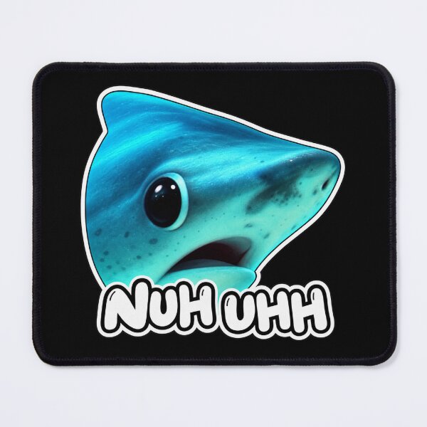 Item preview, Nuhuuuhh - shark designed and sold by MileAMinBrain.