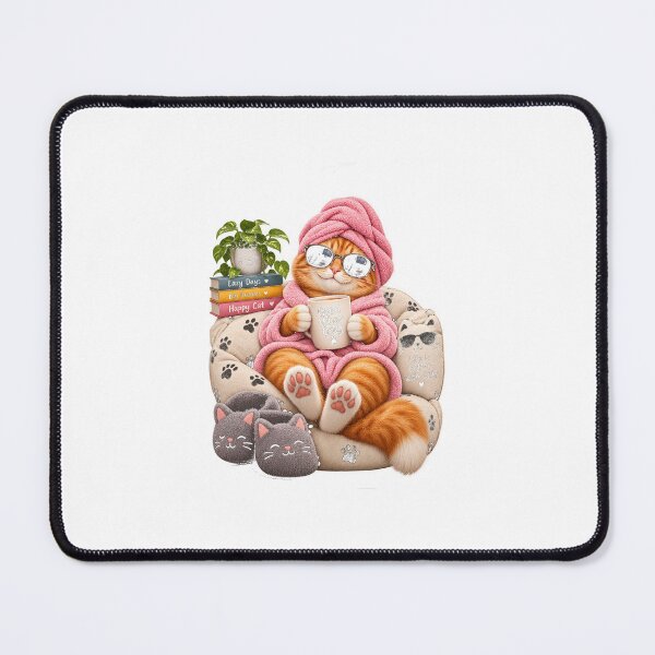 Item preview, Good Vibes Only Cat – Cozy Funny Ginger Cat designed and sold by Purr & Pixel Studio.