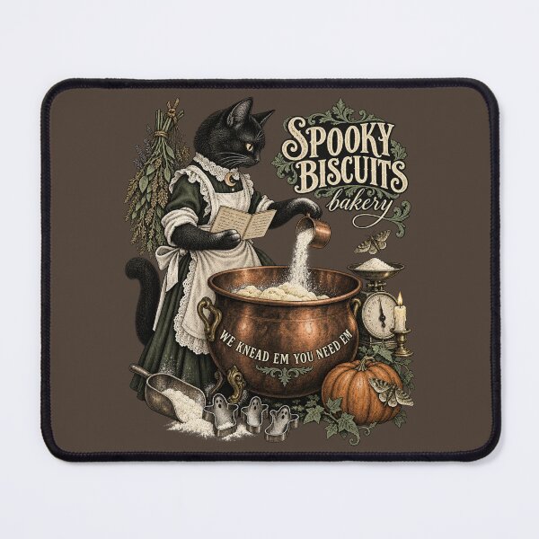 Item preview, Meowloween Bakery Victorian Witch Cat designed and sold by AmiGraph.