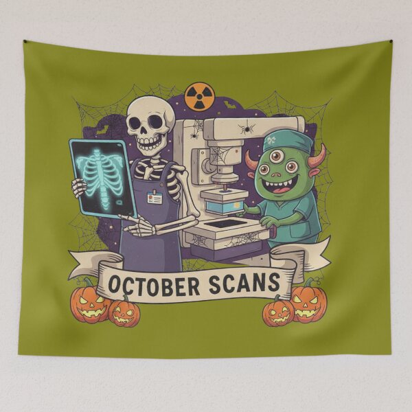 Item preview, October Scans Skeleton Monster Graphic designed and sold by Exquisite Design Studio „Paculówka”.
