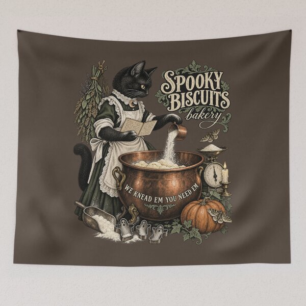 Item preview, Meowloween Bakery Victorian Witch Cat designed and sold by AmiGraph.