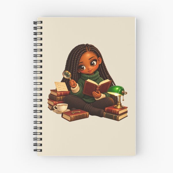 Item preview, Black Woman Cozy Mystery Reader designed and sold by POD DYNASTY | Original Print On Demand T-Shirt Graphics.