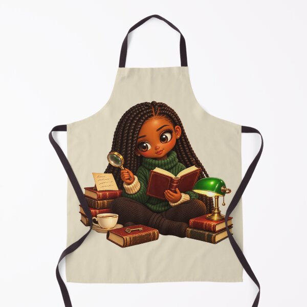 Item preview, Black Woman Cozy Mystery Reader designed and sold by POD DYNASTY | Original Print On Demand T-Shirt Graphics.