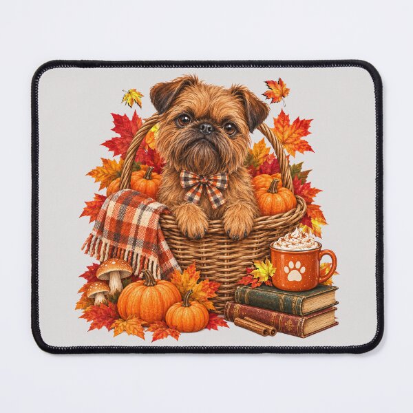 Item preview, Fall Brussels Griffon Dog Autumn Season Spooky Vintage designed and sold by Cute & Sassy Custom Gifting Boutiques.