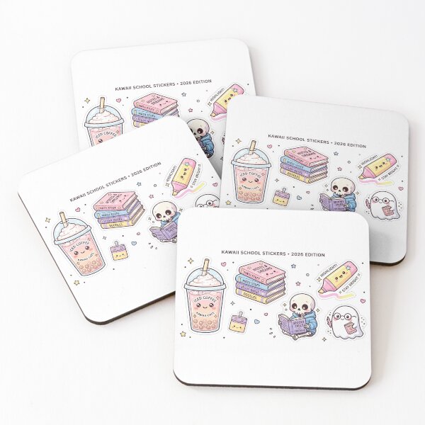 Item preview, Kawaii Student School Supplies Sticker Pack designed and sold by So Golden Shop.