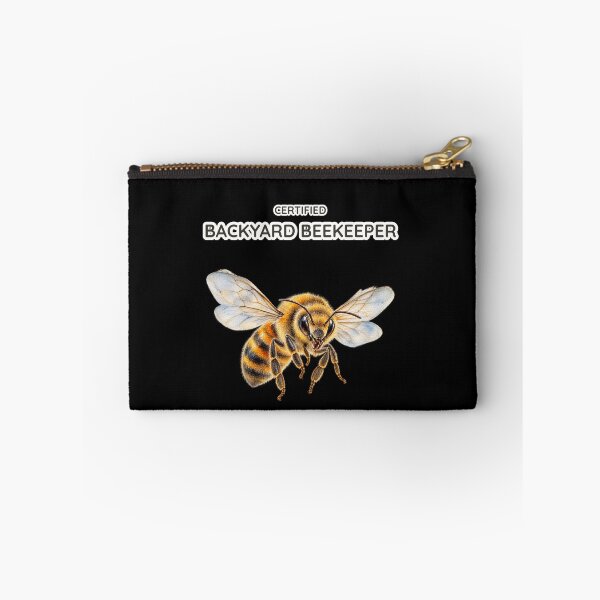 Item preview, Certified Backyard Beekeeper Funny Watercolor Bee Art designed and sold by Ela-graphicwiz.