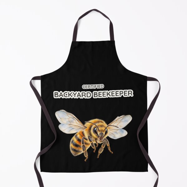 Item preview, Certified Backyard Beekeeper Funny Watercolor Bee Art designed and sold by Ela-graphicwiz.
