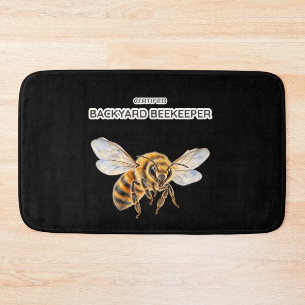 Item preview, Certified Backyard Beekeeper Funny Watercolor Bee Art designed and sold by Ela-graphicwiz.