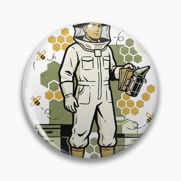 Item preview, Beekeeper Holding The Smoker designed and sold by eduardoroa22.
