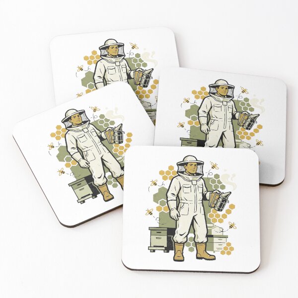 Item preview, Beekeeper Holding The Smoker designed and sold by eduardoroa22.