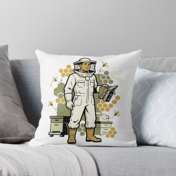 Item preview, Beekeeper Holding The Smoker designed and sold by eduardoroa22.