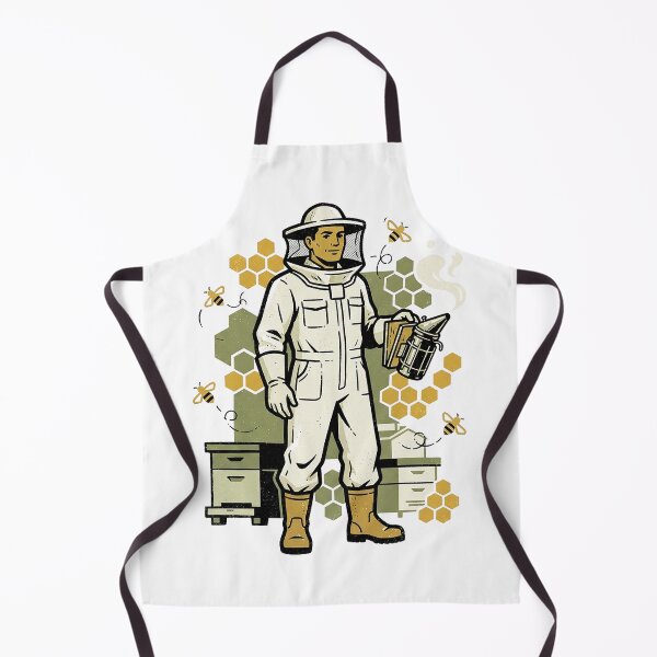 Item preview, Beekeeper Holding The Smoker designed and sold by eduardoroa22.