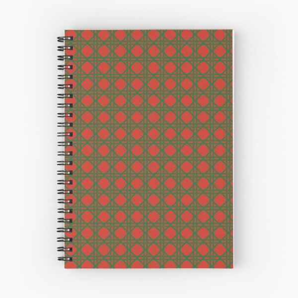Item preview, Cane Rattan Lattice in Poinciana Red + Green designed and sold by YesterdayColl.