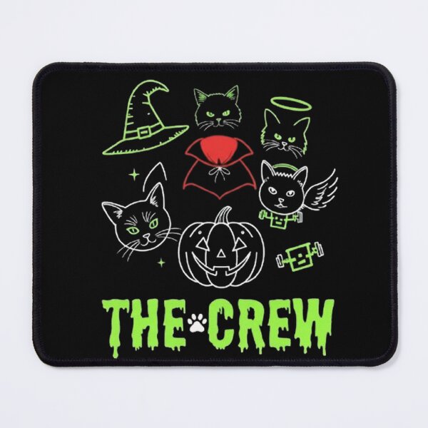 Item preview, Spooky Cute Halloween Cats Neon Style The Crew Graphic designed and sold by PetalsPaws.