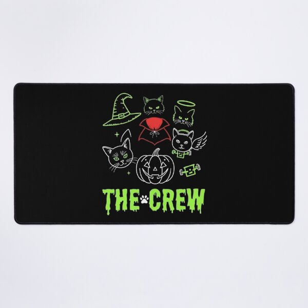 Item preview, Spooky Cute Halloween Cats Neon Style The Crew Graphic designed and sold by PetalsPaws.