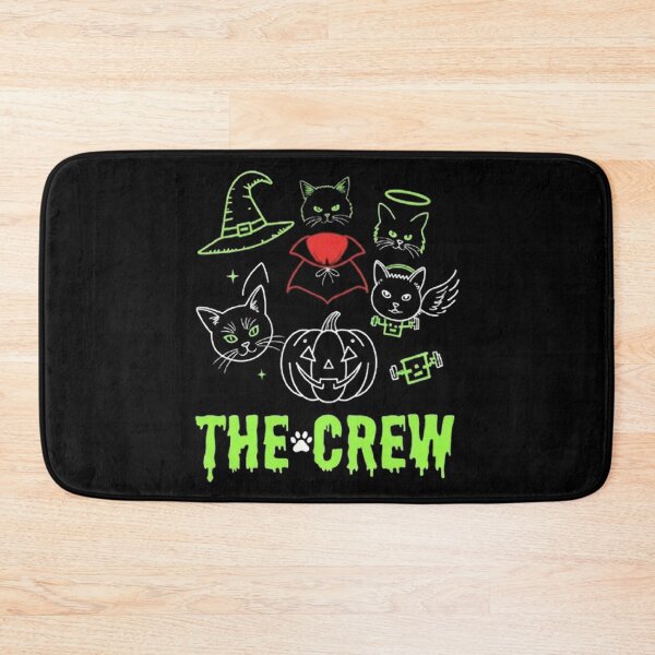 Item preview, Spooky Cute Halloween Cats Neon Style The Crew Graphic designed and sold by PetalsPaws.