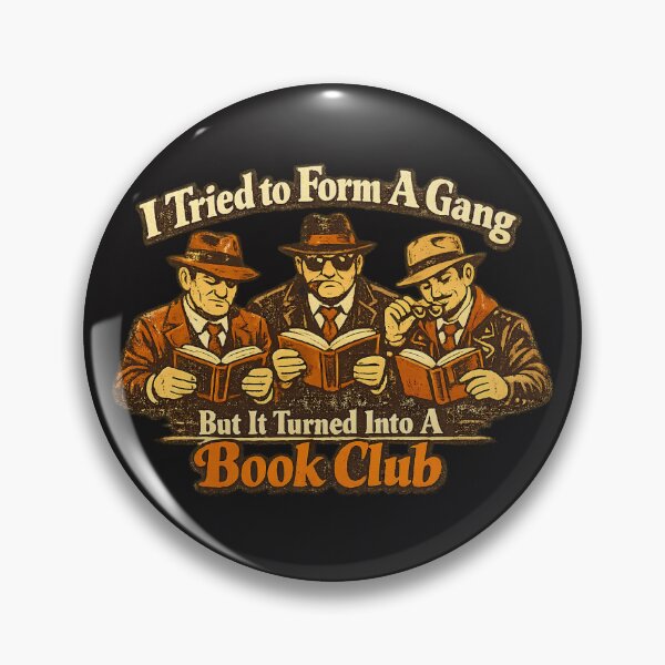 Item preview, Vintage Funny Librarian Book Club Design – I Tried to Form a Gang But It Turned Into a Book Club designed and sold by Irysek.