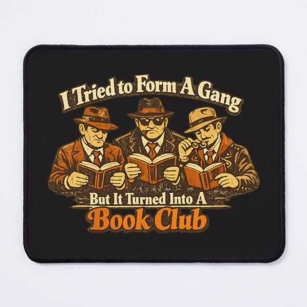 Item preview, Vintage Funny Librarian Book Club Design – I Tried to Form a Gang But It Turned Into a Book Club designed and sold by Irysek.