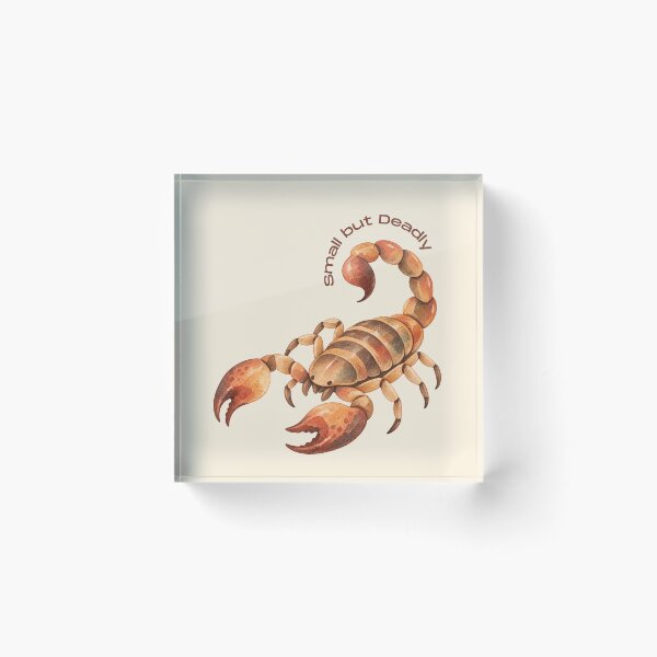 Item preview, Small but Deadly Scorpion Watercolor designed and sold by mycute-stickers.