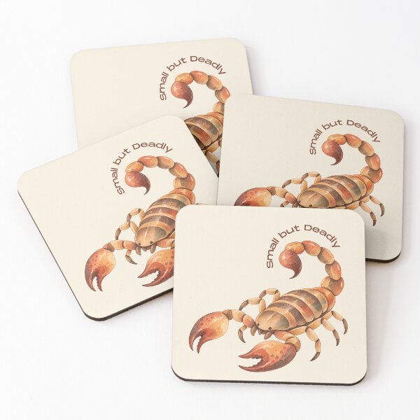 Item preview, Small but Deadly Scorpion Watercolor designed and sold by mycute-stickers.