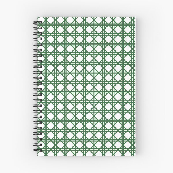 Item preview, Cane Rattan Lattice in White + Green designed and sold by YesterdayColl.
