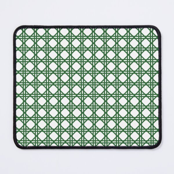 Item preview, Cane Rattan Lattice in White + Green designed and sold by YesterdayColl.