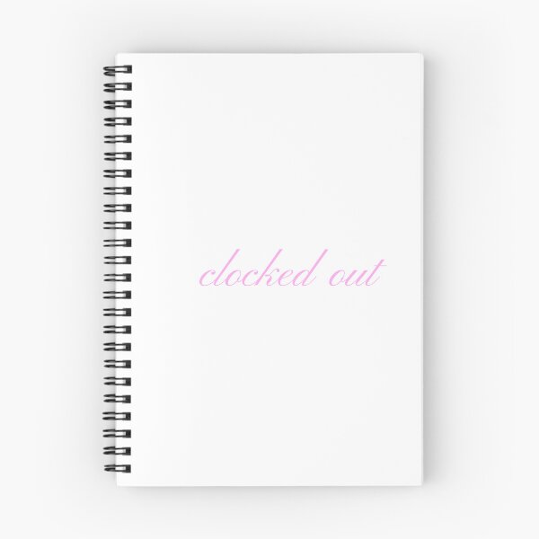 Item preview, clocked out (baby pink version) designed and sold by Tuesday's Sketchbook.