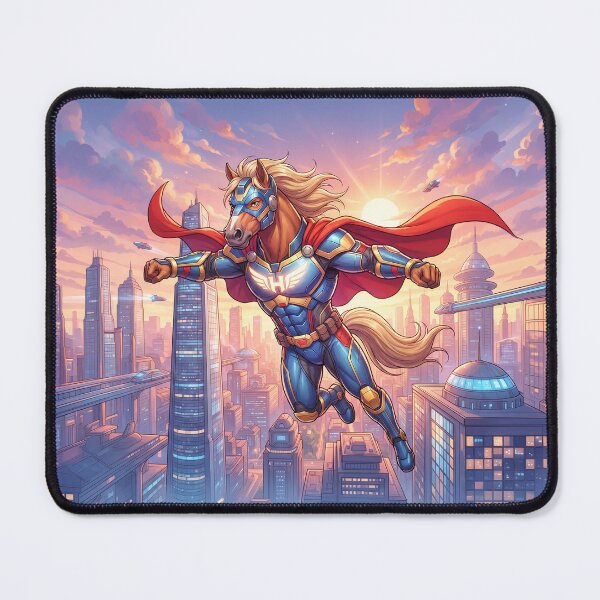 Item preview, Horse Super Hero Anime Style designed and sold by Home Decor Art.