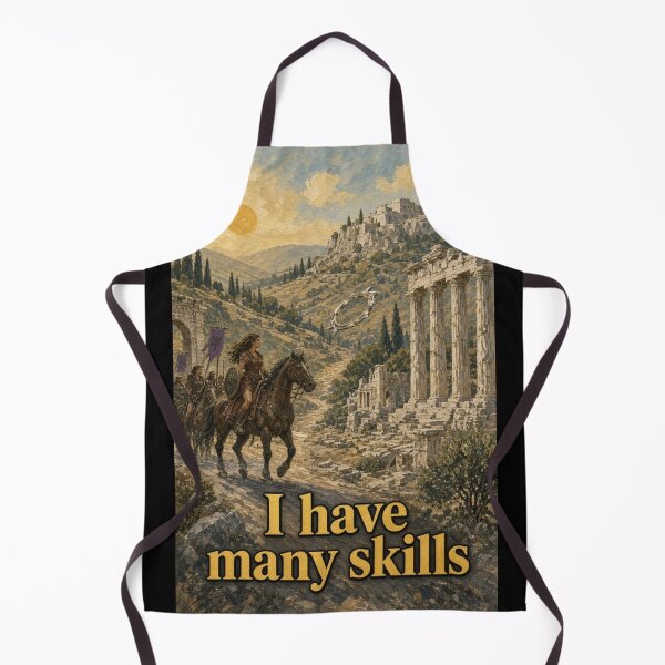 Item preview, Xena Warrior Princess I Have Many Skills Ancient Greece Art designed and sold by ElvisVintagePosters.