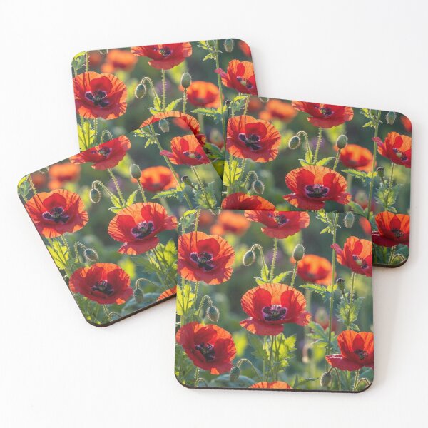 Item preview, Field Of Red Poppies Summer Nature Floral Design designed and sold by IntelliMindDesigns.