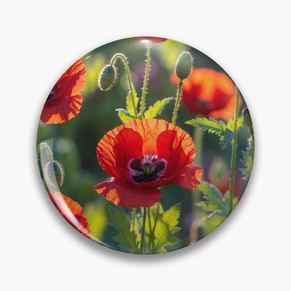 Item preview, Field Of Red Poppies Summer Nature Floral Design designed and sold by IntelliMindDesigns.