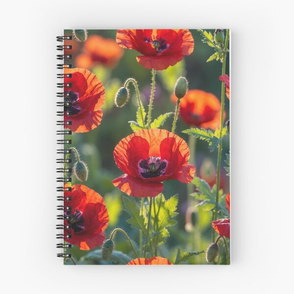 Item preview, Field Of Red Poppies Summer Nature Floral Design designed and sold by IntelliMindDesigns.