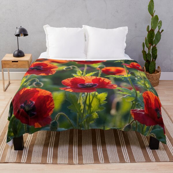 Item preview, Field Of Red Poppies Summer Nature Floral Design designed and sold by IntelliMindDesigns.