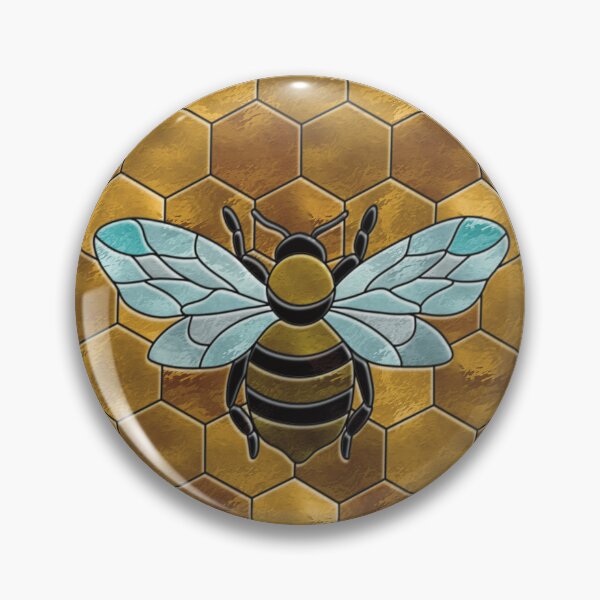 Item preview, Colourful Bee Stained Glass designed and sold by EJs .