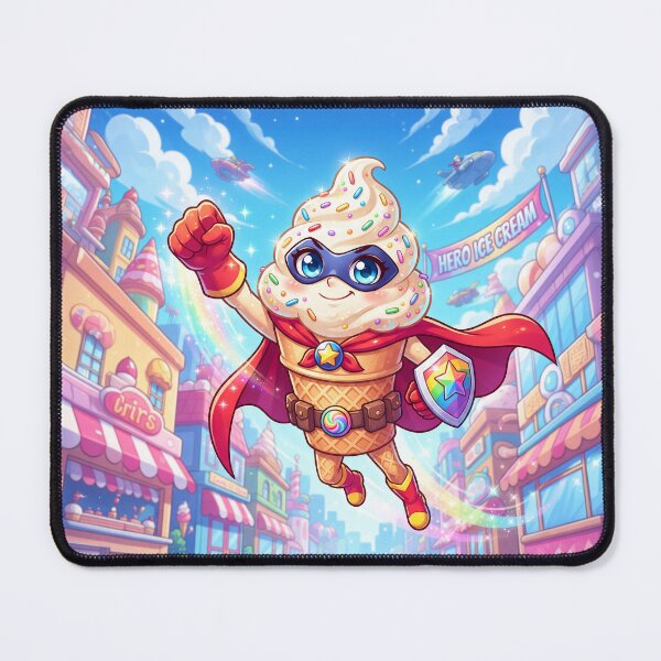Item preview, Ice Cream Cone Super Hero Anime Style designed and sold by Home Decor Art.