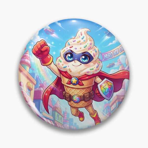 Item preview, Ice Cream Cone Super Hero Anime Style designed and sold by Home Decor Art.