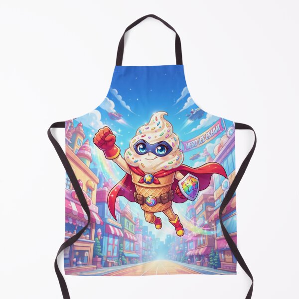 Aperçu de l'œuvre Ice Cream Cone Super Hero Anime Style créée et vendue par Home Decor Art.