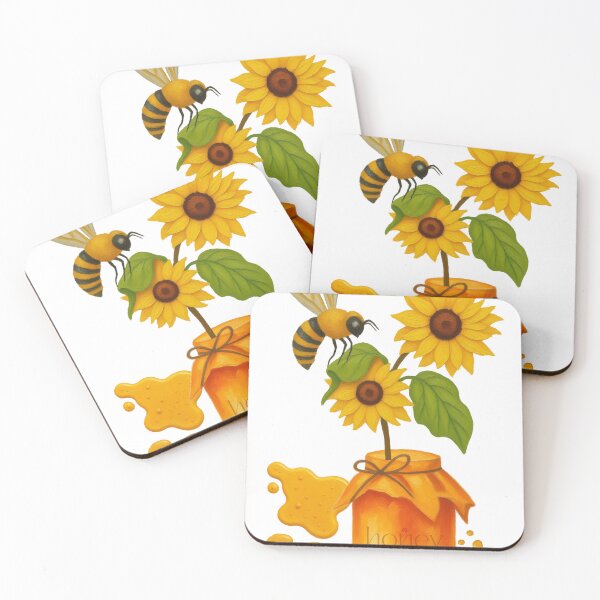 Item preview, Flowers, honey, and bee designed and sold by re2m.