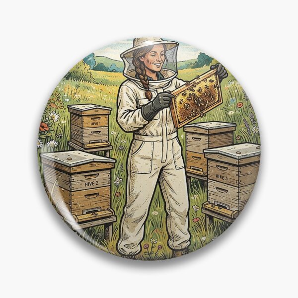 Item preview, Beekeeper Inspecting Frames In The Apiary designed and sold by eduardoroa22.