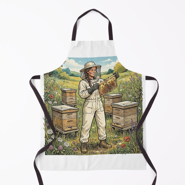 Item preview, Beekeeper Inspecting Frames In The Apiary designed and sold by eduardoroa22.