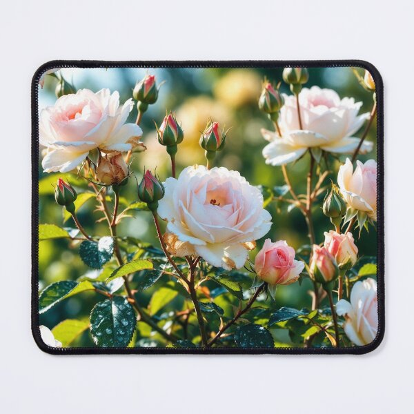 Item preview, Beautiful Pink Rose Bush Garden Floral Photography designed and sold by IntelliMindDesigns.