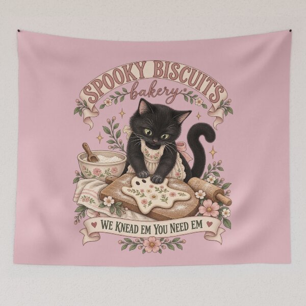 Item preview, Meowloween Bakery Cottagecore Kitten designed and sold by AmiGraph.