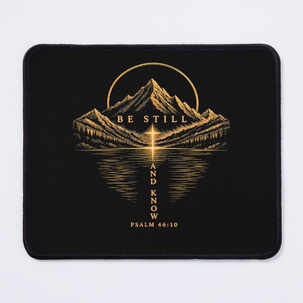 Item preview, Be Still and Know Psalm 46:10 Christian Mountain Faith designed and sold by ArtByimamS.